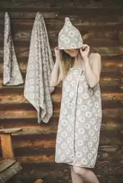 Namu Tekstile Prijuostė moteriška - GĖLĖS