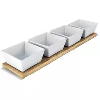 Lamart serviravimo indelių komplektas Bamboo, 4 vnt., 38x9 cm