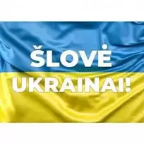 Magnetinis lipdukas Ukrainos vėliava 1+1 DOVANU