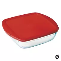 Karščiui atsparus indas su plastikiniu dangteliu C'N'S 25 x 22 x 7 cm OCUISINE