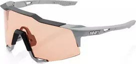 100% Akiniai 100% SPAUDFRAFT Minkštas akmuo Pilkas - Hiper Coral Lens (LT 52% + skaidrus stiklas LT 93%) (NEW 2021)