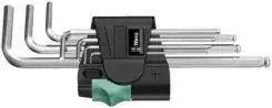 L-raktų šešiakampių rinkinys chromuotas 950/7 Hex-Plus 1, 022181 Wera