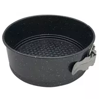 King Hoff Tortownica, Torto forma, juodas marmuras, skersmuo 18cm, kinghoff