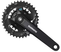 Priekinis žvaigždžių blokas Shimano ALTUS FC-M315-2 175MM 7/8-speed juodas-36X22T