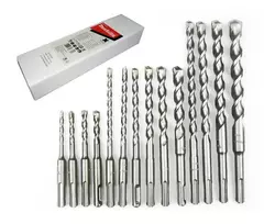 Grąžtas 14 dalių grąžtų rinkinys Makita D-71956; SDS-Plus
