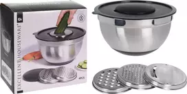 Excellent Houseware Maišymo dubuo su tarka plieninė 4,5 l