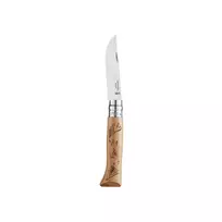Kišeninis peilis dekoruota rankena Opinel Nr.8 Stainless Steel Engraving Biking