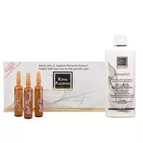 Cosmofarma Serumo ir šampūno rinkinys nuo plaukų slinkimo ROYAL PLACENTA 250-120 ml