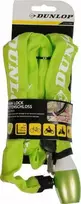 Dunlop – dviračio užraktas su grandinės užraktu 120cm (žalia)