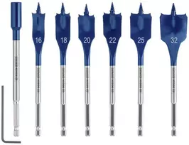 Bosch „EXPERT Self Cut Speed“ plunksninių grąžtų rinkinys 16 / 18 / 20 / 22 / 25 / 32 mm 7 vnt. (2608900334)