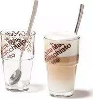 Leonardo Rinkinys 2 puodeliai su šaukšteliais Latte Solo - Leonardo (L-042553) - L-042553