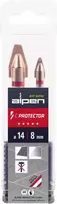 Grąžtas 2 grąžtų rinkinys labai kietoms akmens masės plytelėms, porcelianui ir stiklui (8 mm, 14 mm) C PROTECTOR ALPEN [0000303002100]