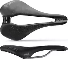 Selle Italia PARDUODAME ITALIA MAKS SLR BOOST GEL SUPERFLOW L (id rungtynės - L3) TI 316 Tube 7, fibratek, 280g juoda (NAUJA)