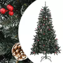 Dirbtinė Kalėdų eglutė su stovu, žalios spalvos, 180cm, PVC