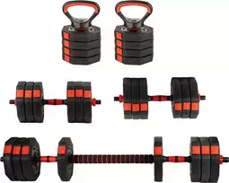 Enero Keičiamo svorio hantelis EB Fit 4in1, 20kg