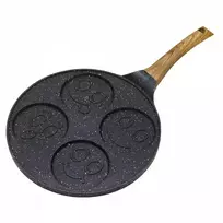 King Hoff Keptuvė blynams, blynams, aliuminio, juodo marmuro skersmuo 26,5cm kinghoff