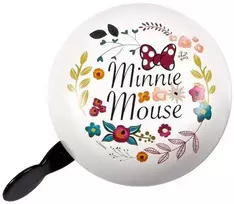 None „SevenPolska“ dviračio laikrodis „Minnie Flowers Retro“, su baltais gėlių raštais