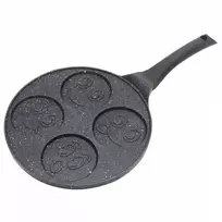 Patelnia Keptuvė Kinghoff blynų keptuvė, aliuminio, juodo marmuro, skersmuo 26,5 cm