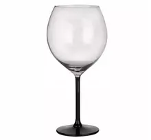 XXL Prosecco vyno taurė Altom Design su juoda kojele, 700 ml