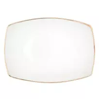 Lumarko Porcelianinė serviravimo lėkštė MariaPaula Moderna Gold, baltos sp., 33 cm