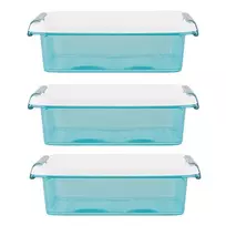Orplast „Arcticline“ 3 kvadratinių maisto indelių rinkinys, 0,6 l, 15 x 15 x 4,5 cm