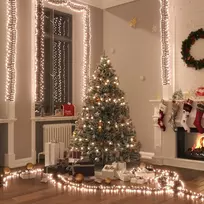 LED lempučių girlianda, 23m, PVC, 3000 šiltų baltų LED, tanki