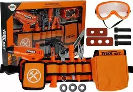 Lean Toys Meistro diržas su gręžtuvu ir kitais įrankiais