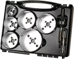 Wolfcraft BiM skylių pjūklų komplektas 40 - 86 mm - elektros instaliacijai