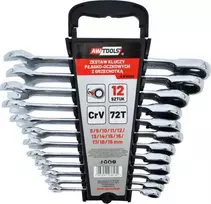 AW-Tools Kombinuotas raktas su terkšle AWTools AW39999; 8-19 mm; 12 vnt.