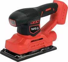 YATO šlifuoklis vibracinis 18V 90x187mm be akumuliatoriaus ir kroviklio