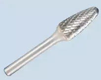 Grąžtas KLINGSPOR FREZ DO METALU HF 100 F FI9,6x19mm TRZPIEŃ 6mm TYP RBF, HIPERBOLICZNY-POŁOKRĄGŁY