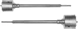 AW-Tools SDS Plus gręžimo karūnų betonui su  350mm centravimo grąžtais rinkinys FI65mm + FI80mm