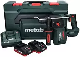 Metabo Akumuliatorinis SDS-Plus kombinuotas plaktukas, su bešepetiniu varikliu, skirtas gręžimui ir kalimui, smūginis grąžtas, sukamasis plaktukinis grąžtas