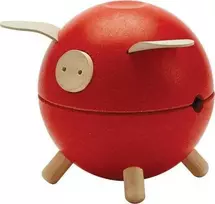 Plantoys žaislai - raudona taupyklė Piggy bank (8708)
