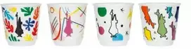 Kavos Puodelių Rinkinys - Bialetti Arte 60ml, baltas porcelianas
