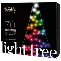 Twinkly|Light Tree 2D Smart LED 70, 2m|RGBW – 16M+ spalvų + Šiltas baltas