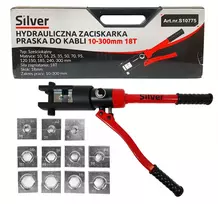 SILVER Sidabrinis Sidabrinis HIDRAULINIS KABELIŲ UŽSPAUDĖJAS 10-300 mm 18 TONŲ