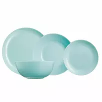 Vakarienės rinkinys 6 žmonėms Diwali Light Turquoise 19 dalių LUMINARC