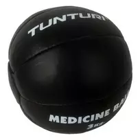 Odinis pasunkintas kamuolys TUNTURI 1-5kg, juodas (Svoris: 3kg)