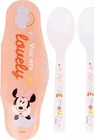 Minnie Mouse - 2 maitinimo šaukštas + dėklas (Indigo Dreams)