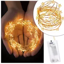 LED Girlianda Springos 50 Diodų, Šilta Balta, 5,7 m