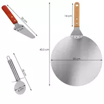 Picų kepimo rinkinys Springos KI0061 30 cm