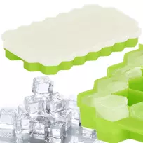 Silikoninė ledo forma Springos 20x12 cm žalia