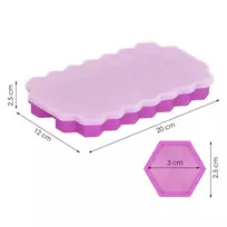 Silikoninė ledo forma Springos 20x12 cm violetinė