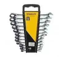 Terkšlinių veržliarakčių rinkinys Stanley STMT82847-0; 8-19 mm; 12 vnt.