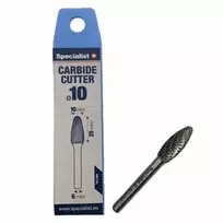 Grąžtas SPECIALIST+ kietmetalio freza FLH, 10x25x6 mm
