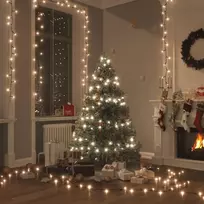 300 LED lempučių girlianda, šiltos baltos spalvos, 30m, PVC