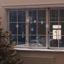 Girlianda žvaigždės ir mėnuliai, 138 šaltos baltos LED lemputės
