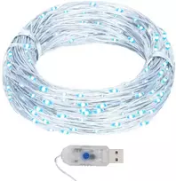 Mikro LED girlianda, 40m, 400 šaltų baltų LED, 8 funkcijos