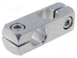 Mounting coupler | V: cross | D: 12mm | S: 10mm | W: 16mm | H: 16mm | L: 48mm